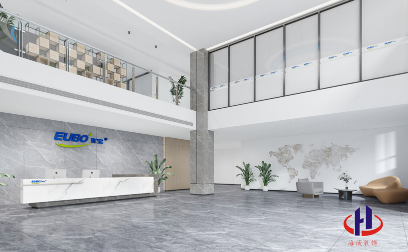 江西優寶新材料12000平產業園裝修